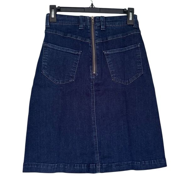 Universal Standard Ang Denim Buttons Down Skirt Size 4XS (00-0) - Picture 2 of 8